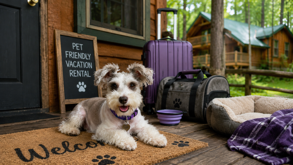 Schnauzer at vacation rental