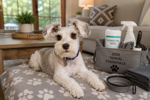 Schnauzer in vacation rental